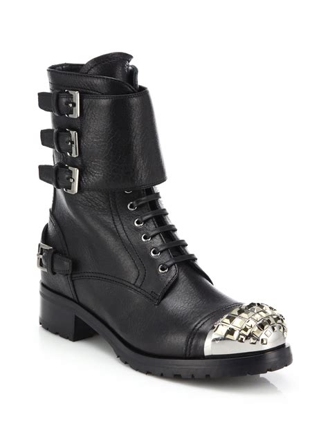 miu miu military boots|miu leather boots.